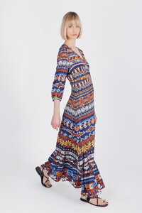 Long Dress, Mediterranean Pattern