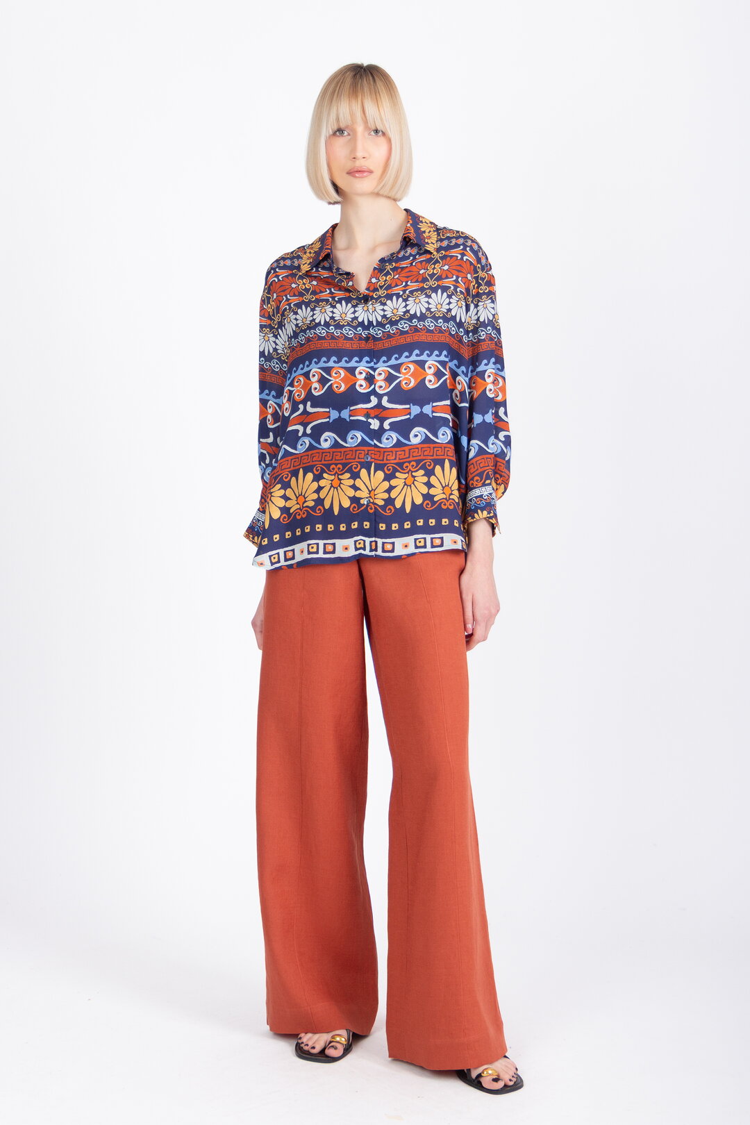 Printed Shirt, Mediterranean Pattern