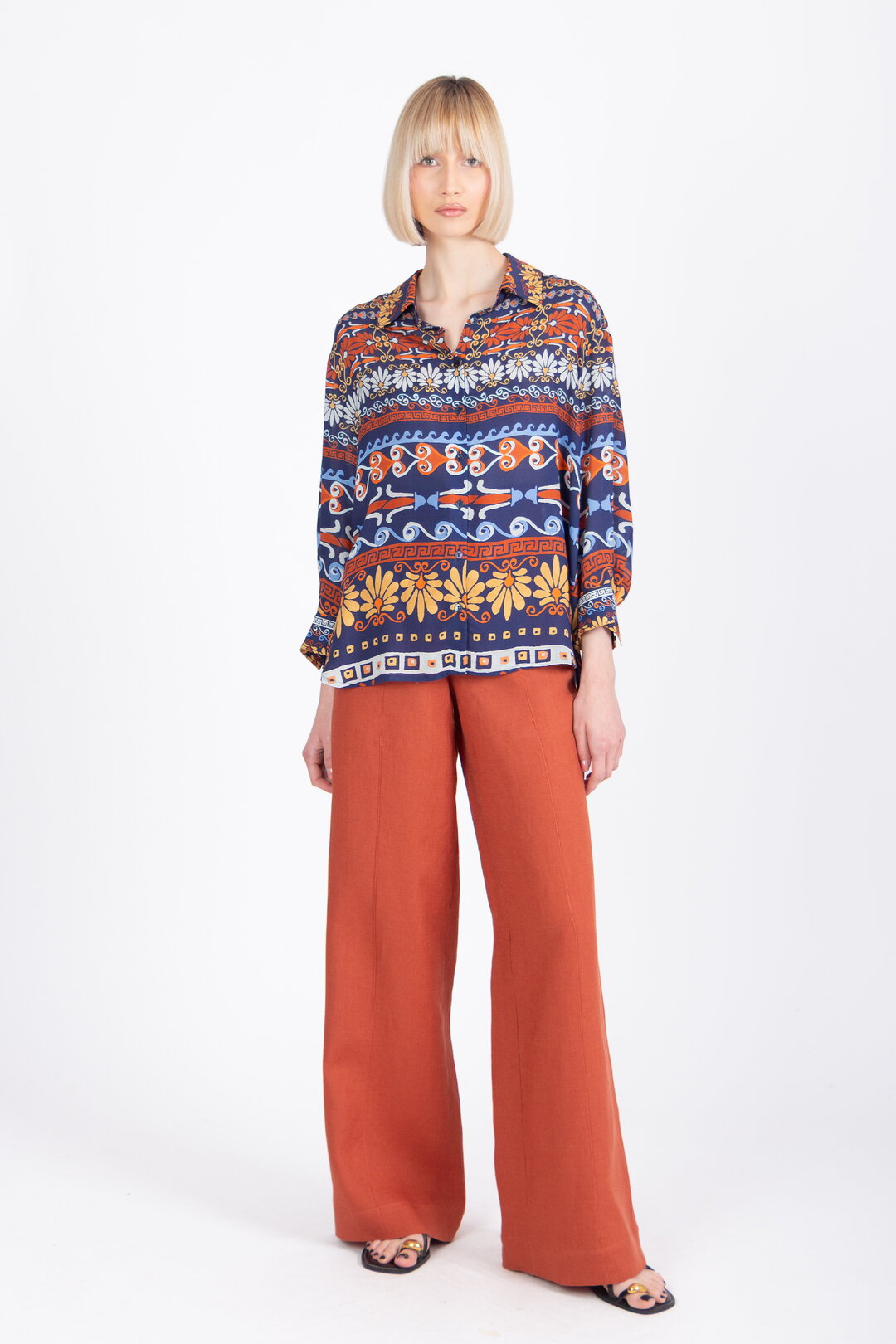 Printed Shirt, Mediterranean Pattern