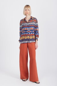 Printed Shirt, Mediterranean Pattern