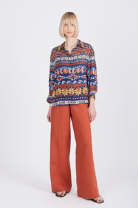 Printed Shirt, Mediterranean Pattern