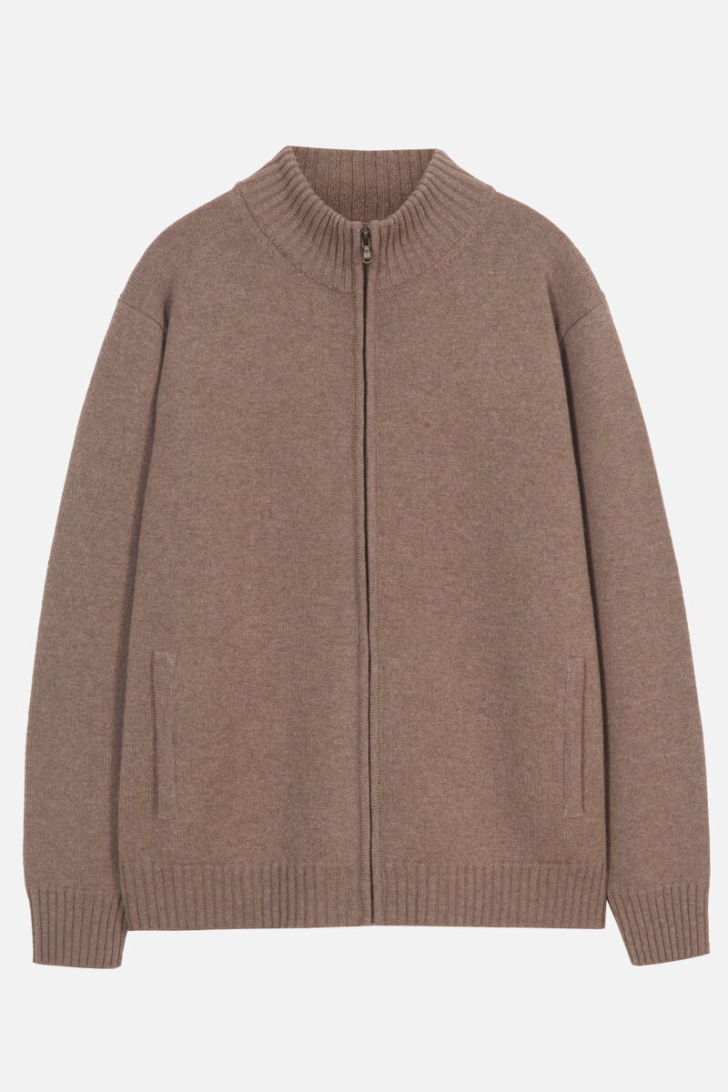 Zip Jacket, O-Neck