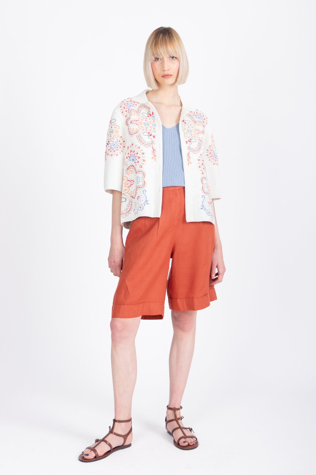 Jacket with Embroidery, Ornament Pattern