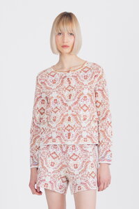 Jacket with Pockets, Ornament Pattern