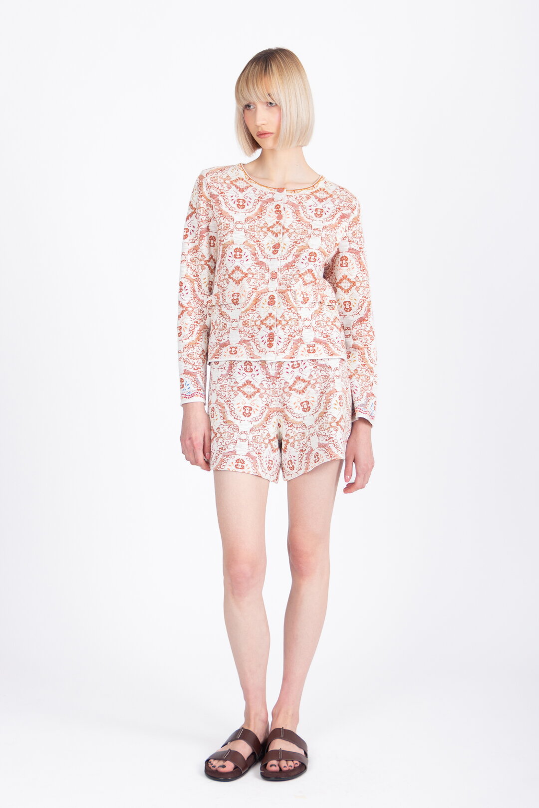 Jacket with Pockets, Ornament Pattern