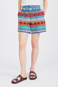 Jacquard Shorts, Mediterranean Pattern