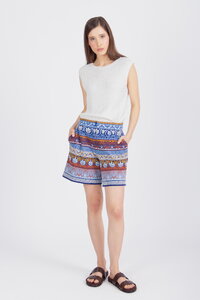 Jacquard Shorts, Mediterranean Pattern