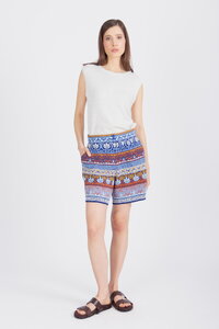 Jacquard Shorts, Mediterranean Pattern