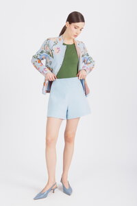 Jacke mit Knöpfen, Floralmuster