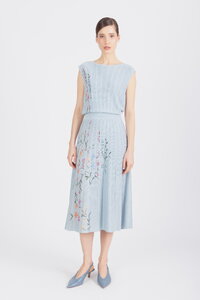 Sleeveless Dress, Floral Pattern