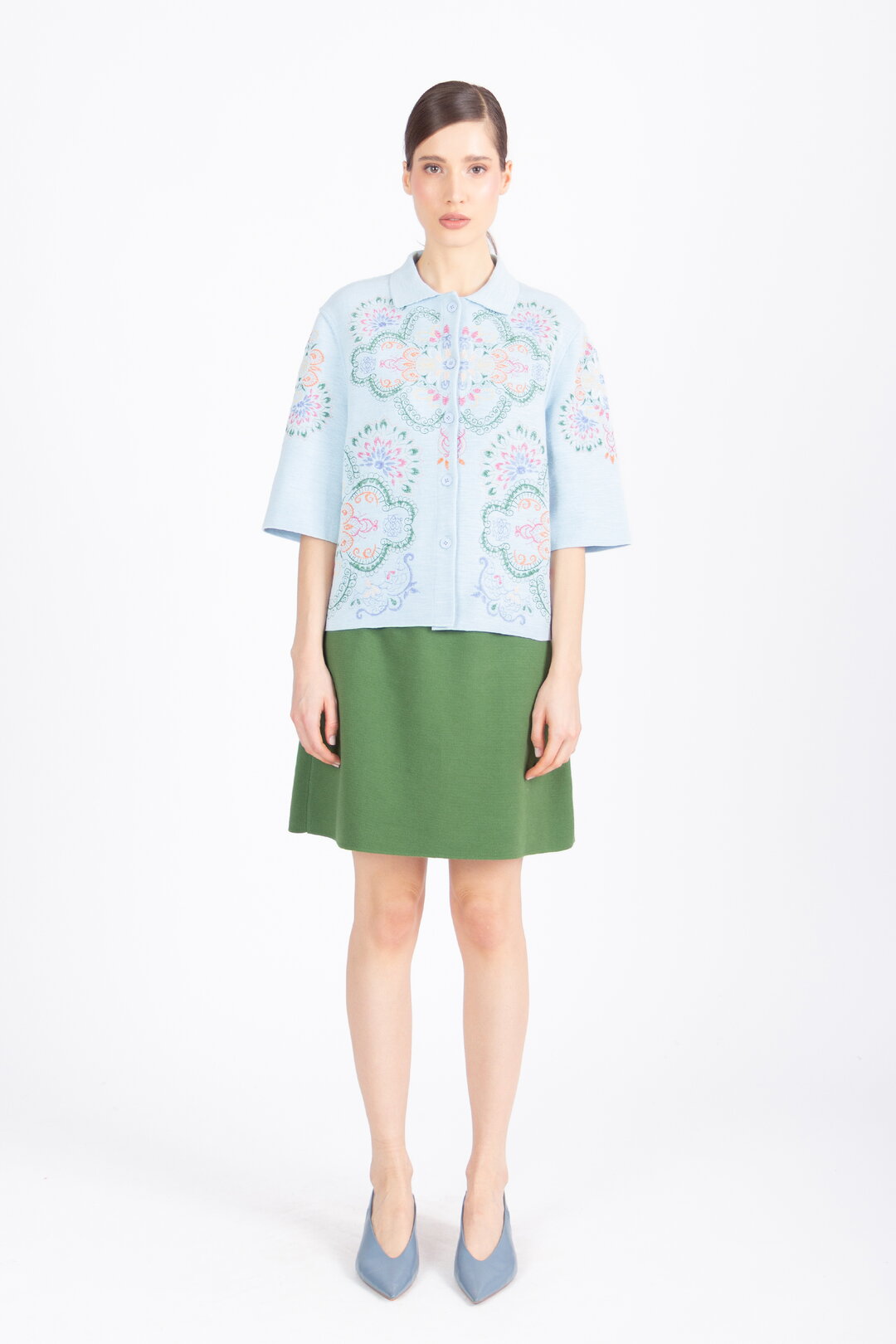 Jacket with Embroidery, Ornament Pattern