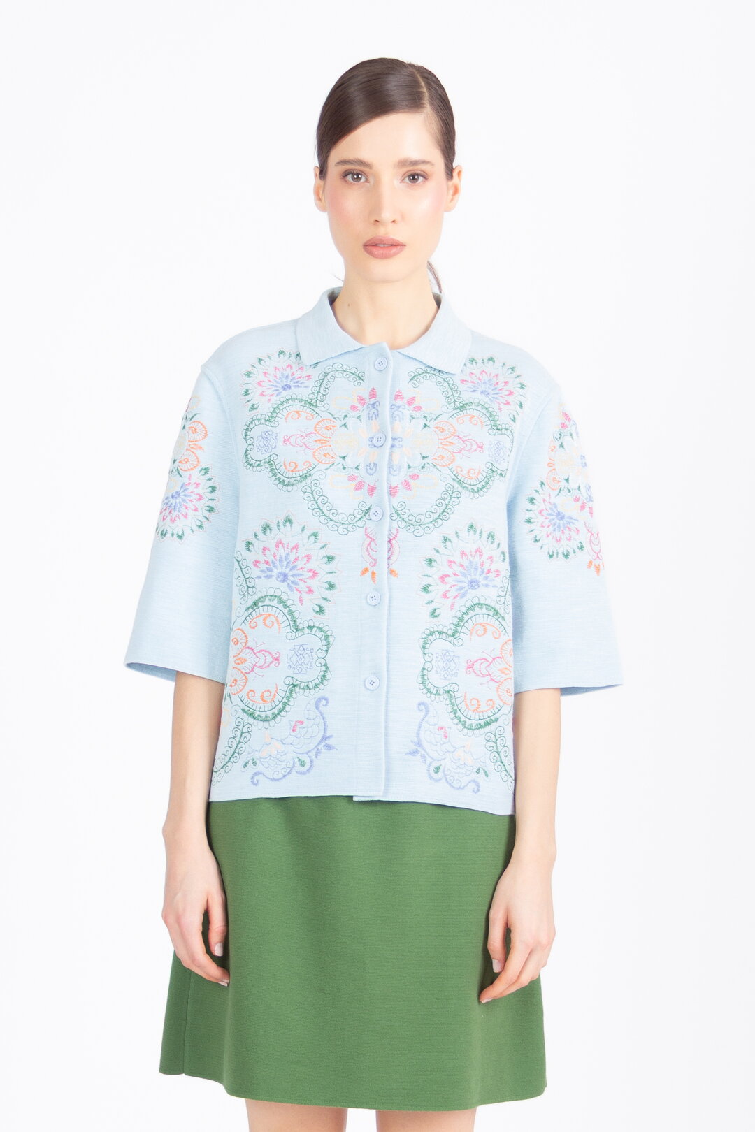 Jacket with Embroidery, Ornament Pattern