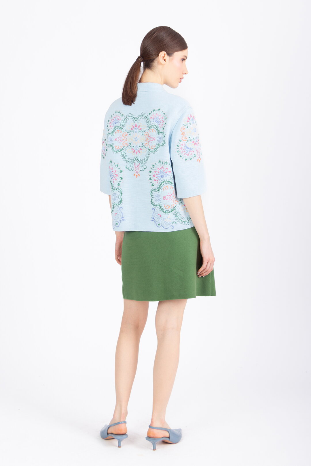 Jacket with Embroidery, Ornament Pattern