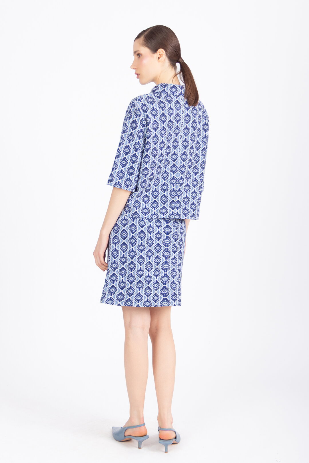 Jacquard Jacket, Mediterranean Pattern