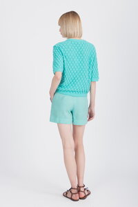 Kurzärmeliger Cardigan, Strukturmuster