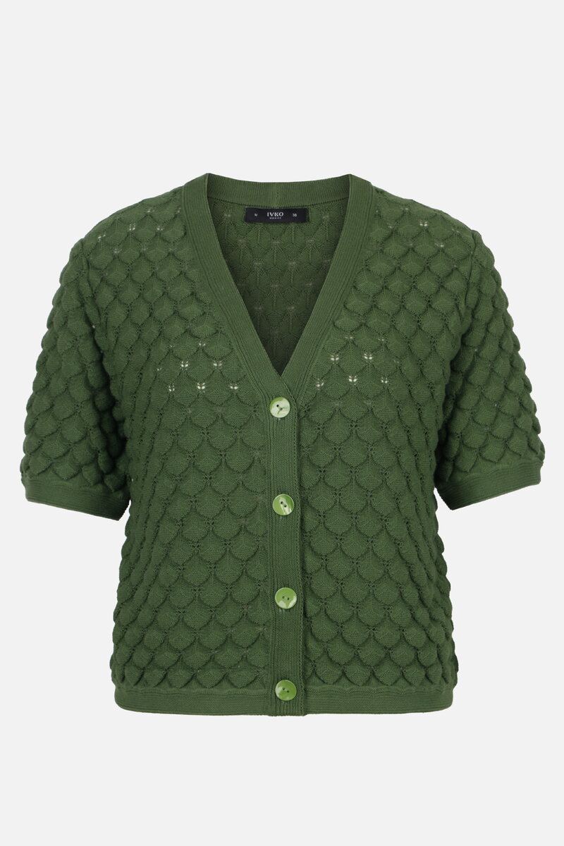 Short Sleeve Cardigan, Structure Pattern