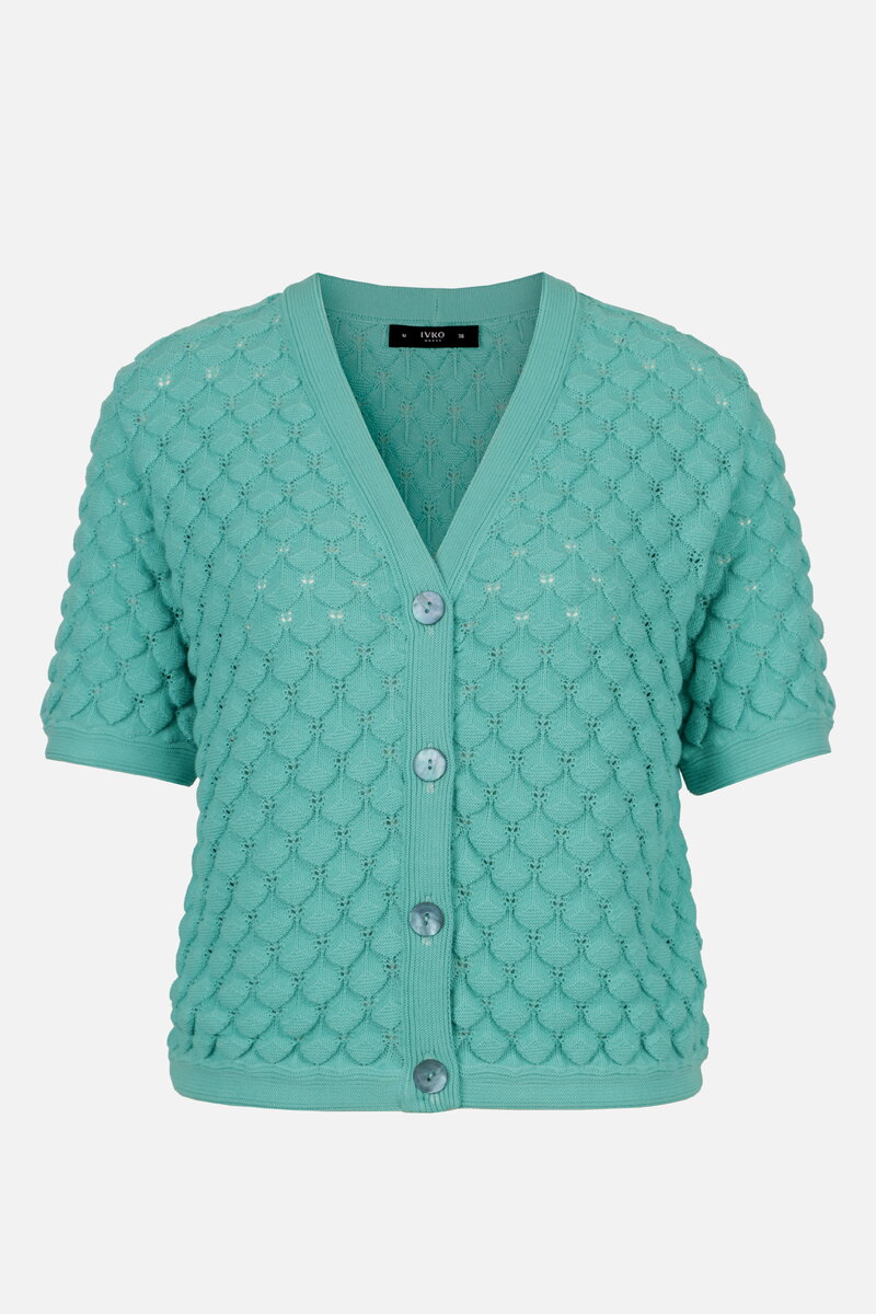 Short Sleeve Cardigan, Structure Pattern