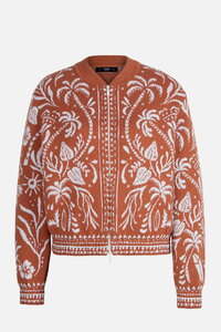 Žakardna Bomber Jakna, Urban Botanik Motiv