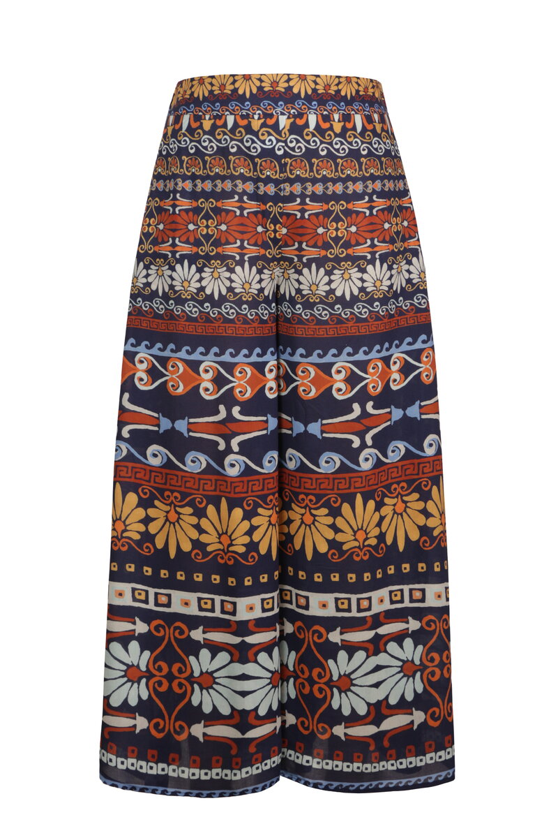 Printed Pants, Mediterranean Pattern