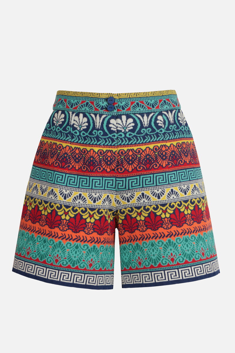 Jacquard Shorts, Mediterranean Pattern