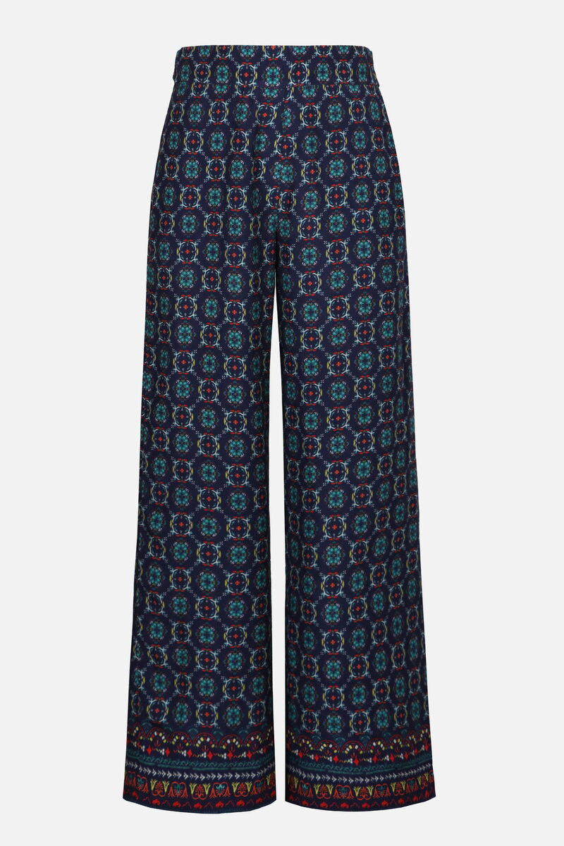 Viscose Pants, Mediterranean Pattern