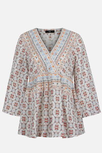 Bluza sa V-Izrezom, Mediteran Motiv
