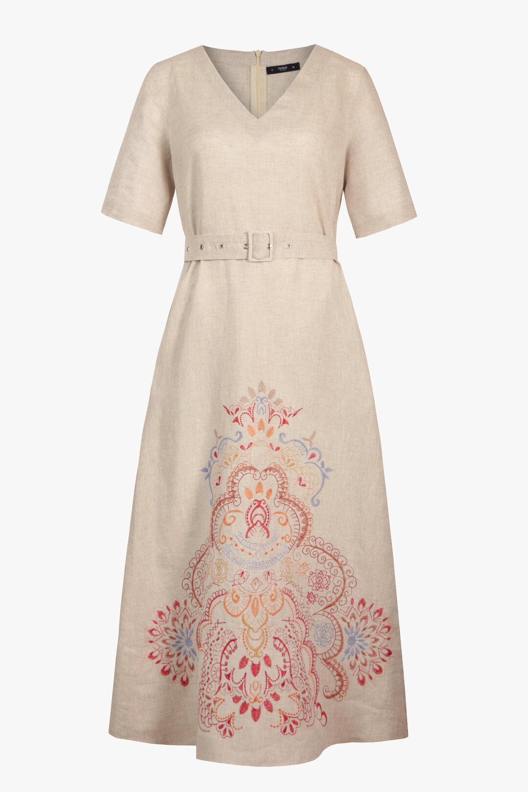 Lanena Haljina sa Vezom, Ornament Motiv