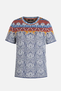 Jacquard Pullover, Mediterranean Pattern