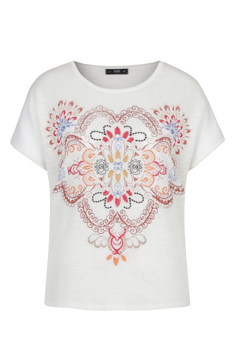 Pullover with Embroidery, Ornament Pattern