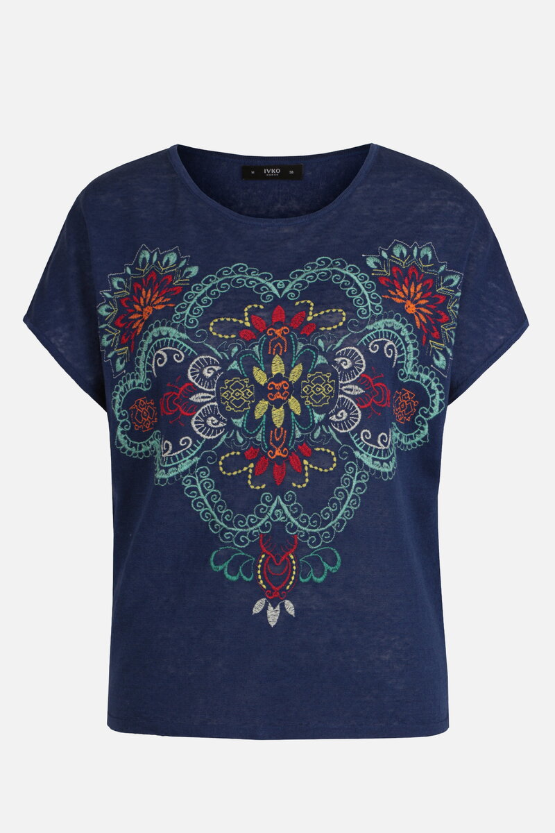 Pullover with Embroidery, Ornament Pattern