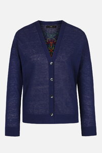 Cardigan with Embroidery, Ornament Pattern