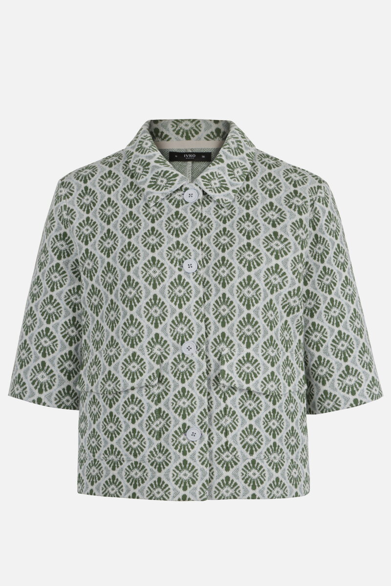 Jacquard Jacket, Mediterranean Pattern