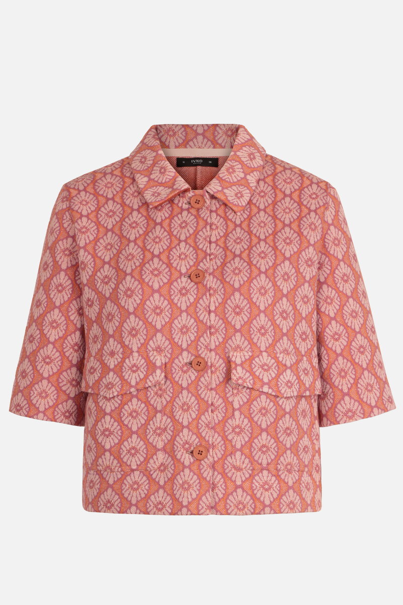 Jacquard Jacket, Mediterranean Pattern