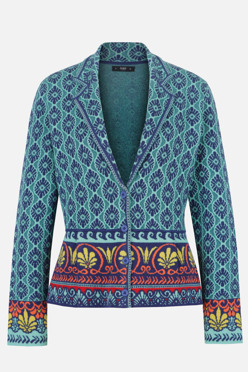 Jacket with Lapels, Mediterranean Pattern