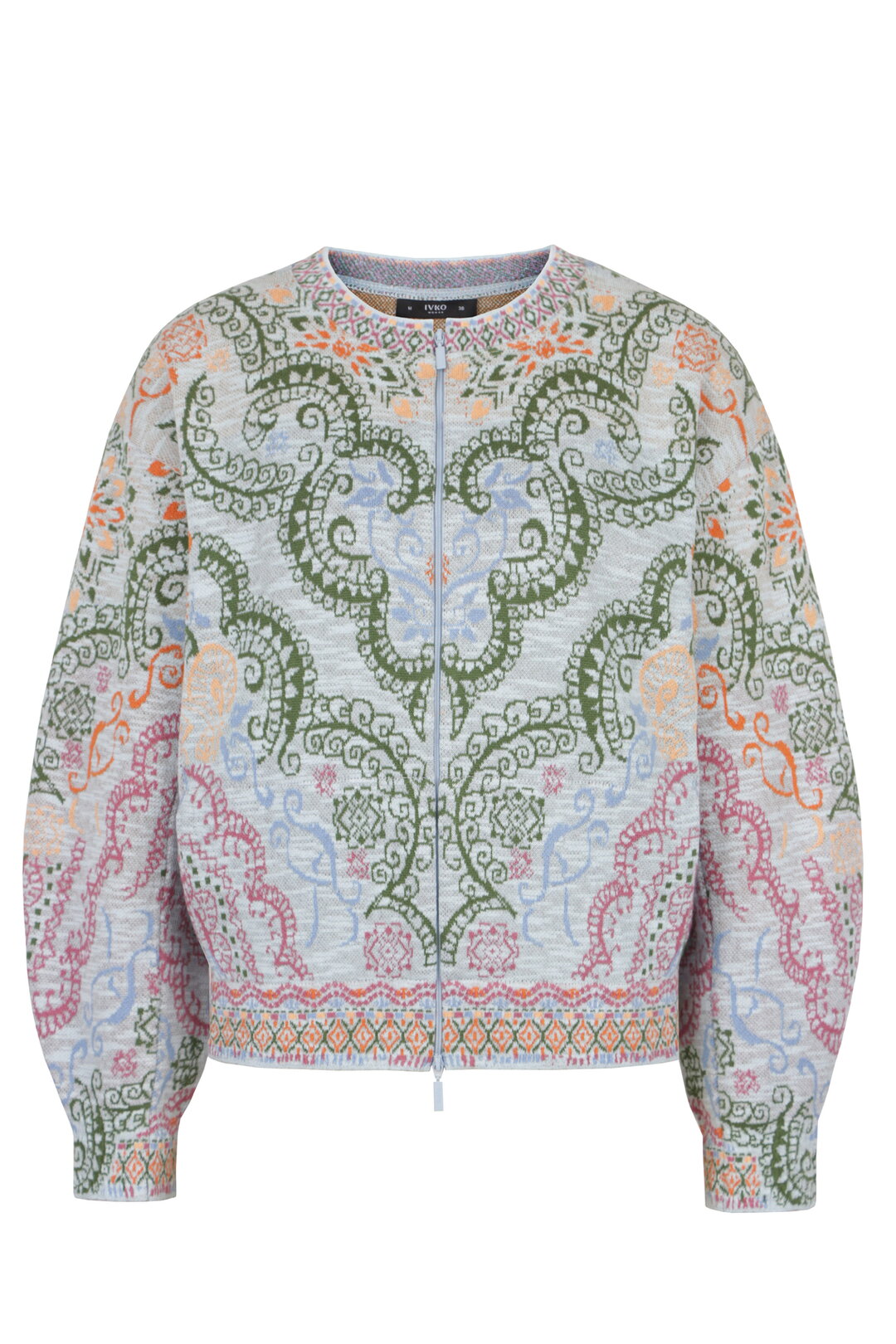 Batwing Sleeves Jacket, Ornament Pattern