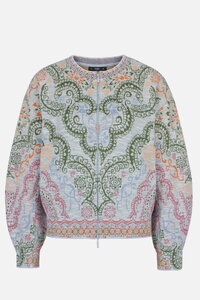 Batwing Sleeves Jacket, Ornament Pattern