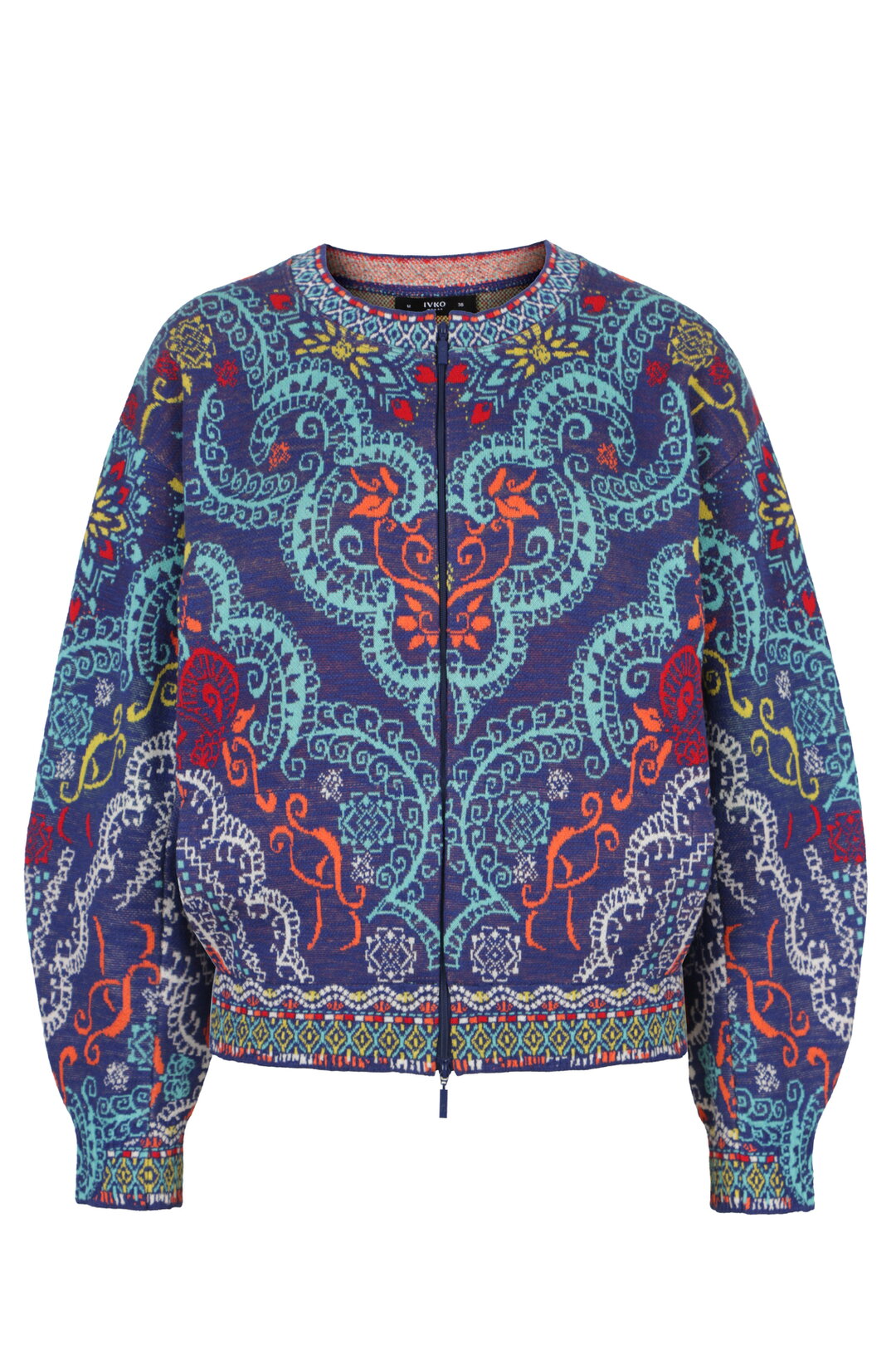 Batwing Sleeves Jacket, Ornament Pattern