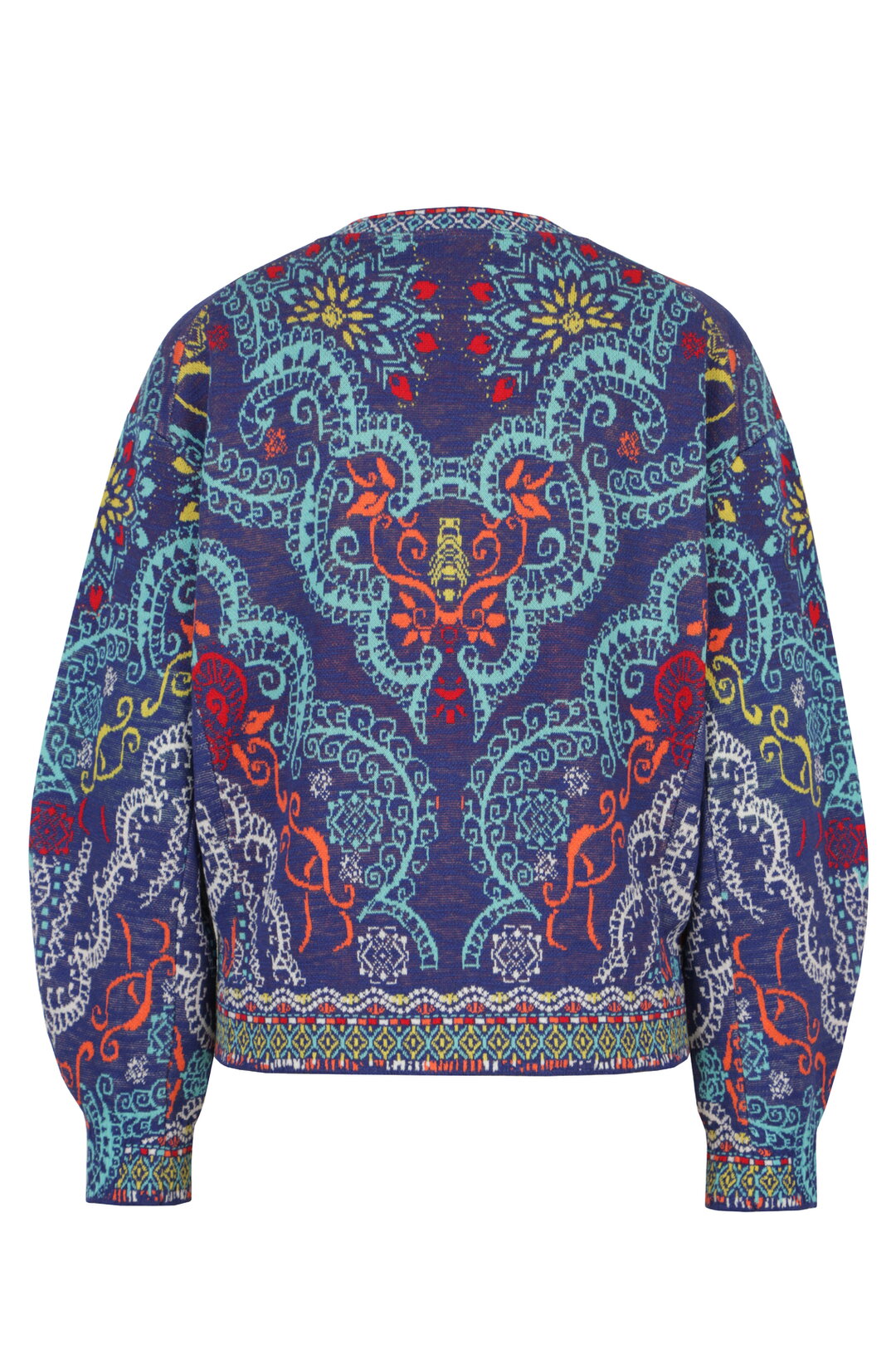 Batwing Sleeves Jacket, Ornament Pattern