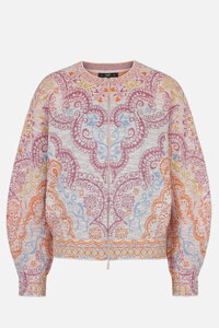 Batwing Sleeves Jacket, Ornament Pattern