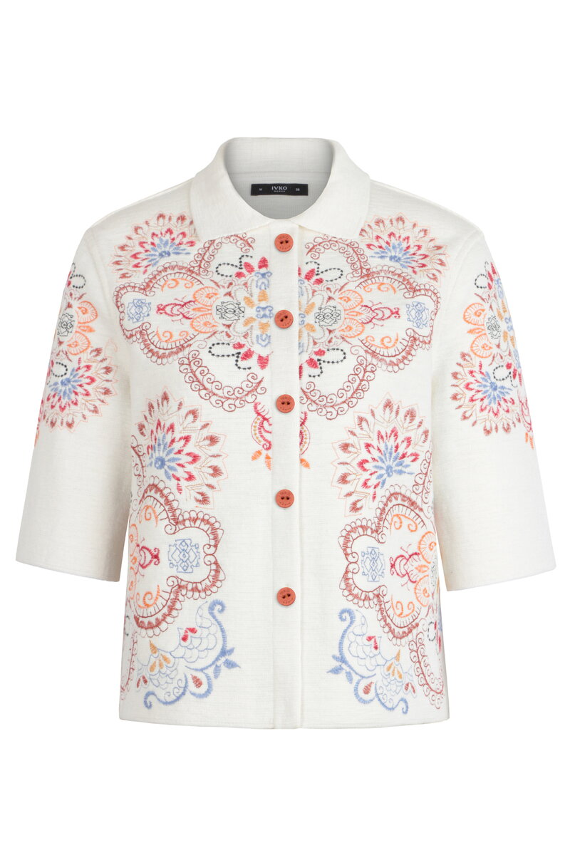 Jacket with Embroidery, Ornament Pattern