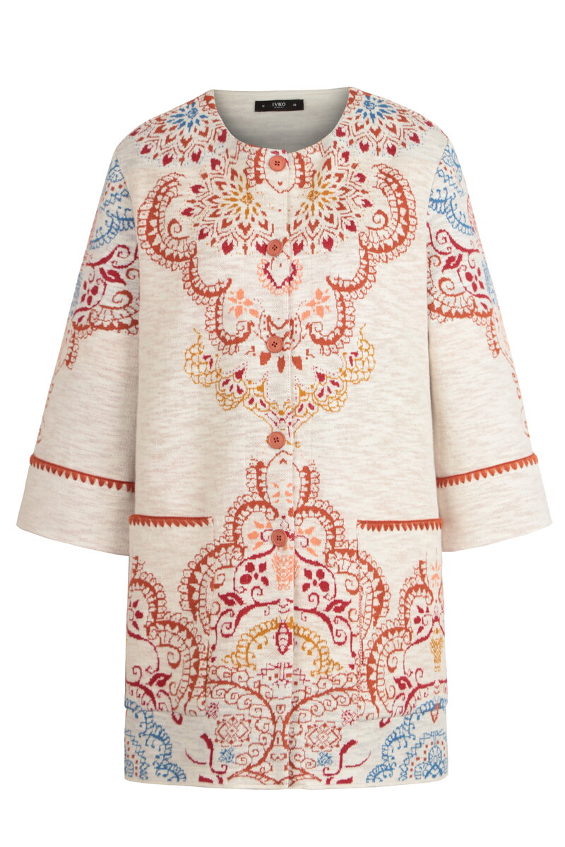 Jacquard-Mantel, Ornament Motiv