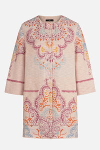 Jacquard Coatigan, Ornament Pattern