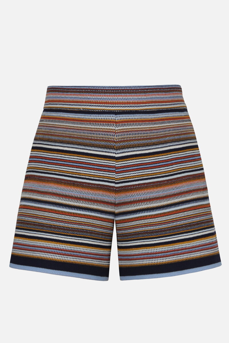 Jacquard Shorts, Stripe Pattern