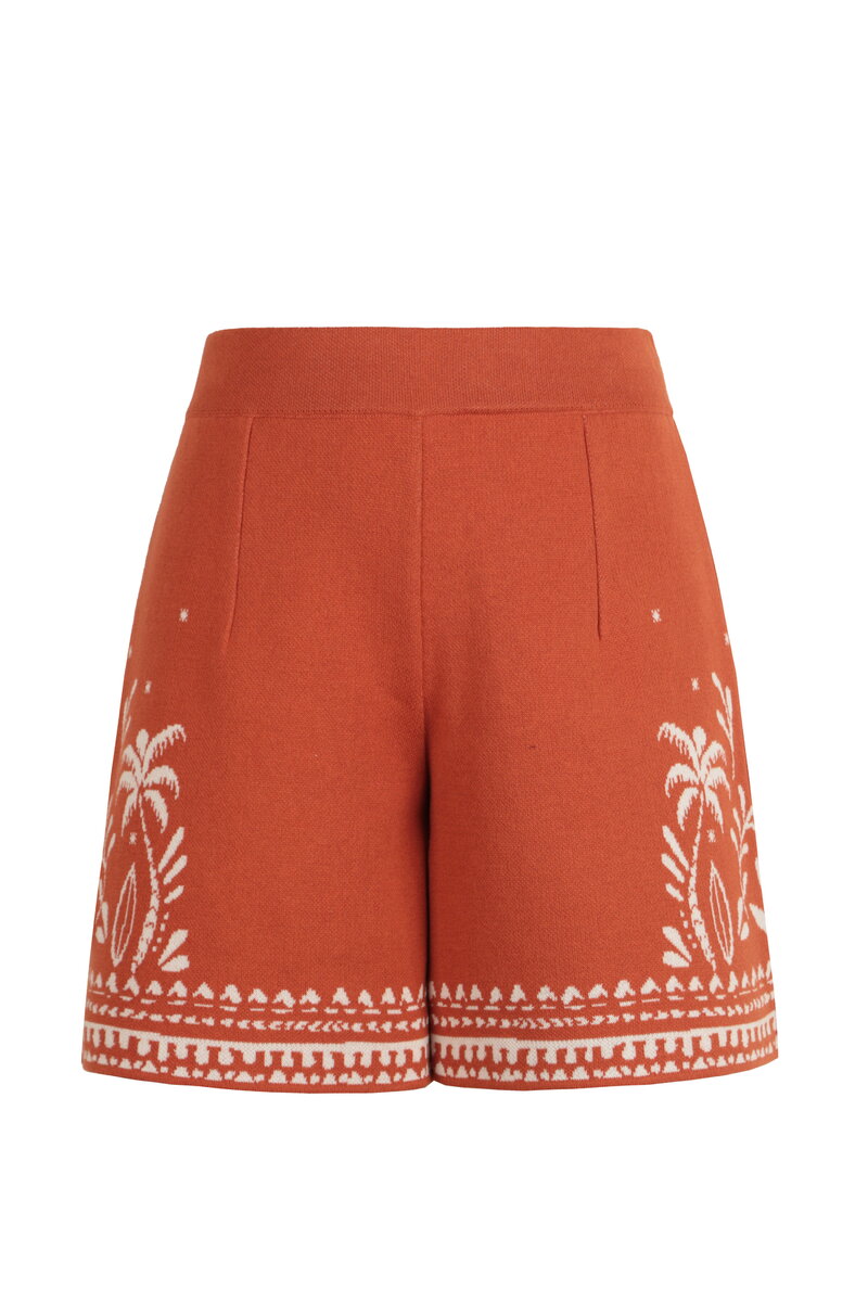 Jacquard-Shorts, Urban Botanic Motiv