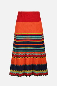 Ribbed Skirt, Stripe Pattern