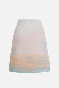 Jacquard Skirt, Urban Sun Pattern