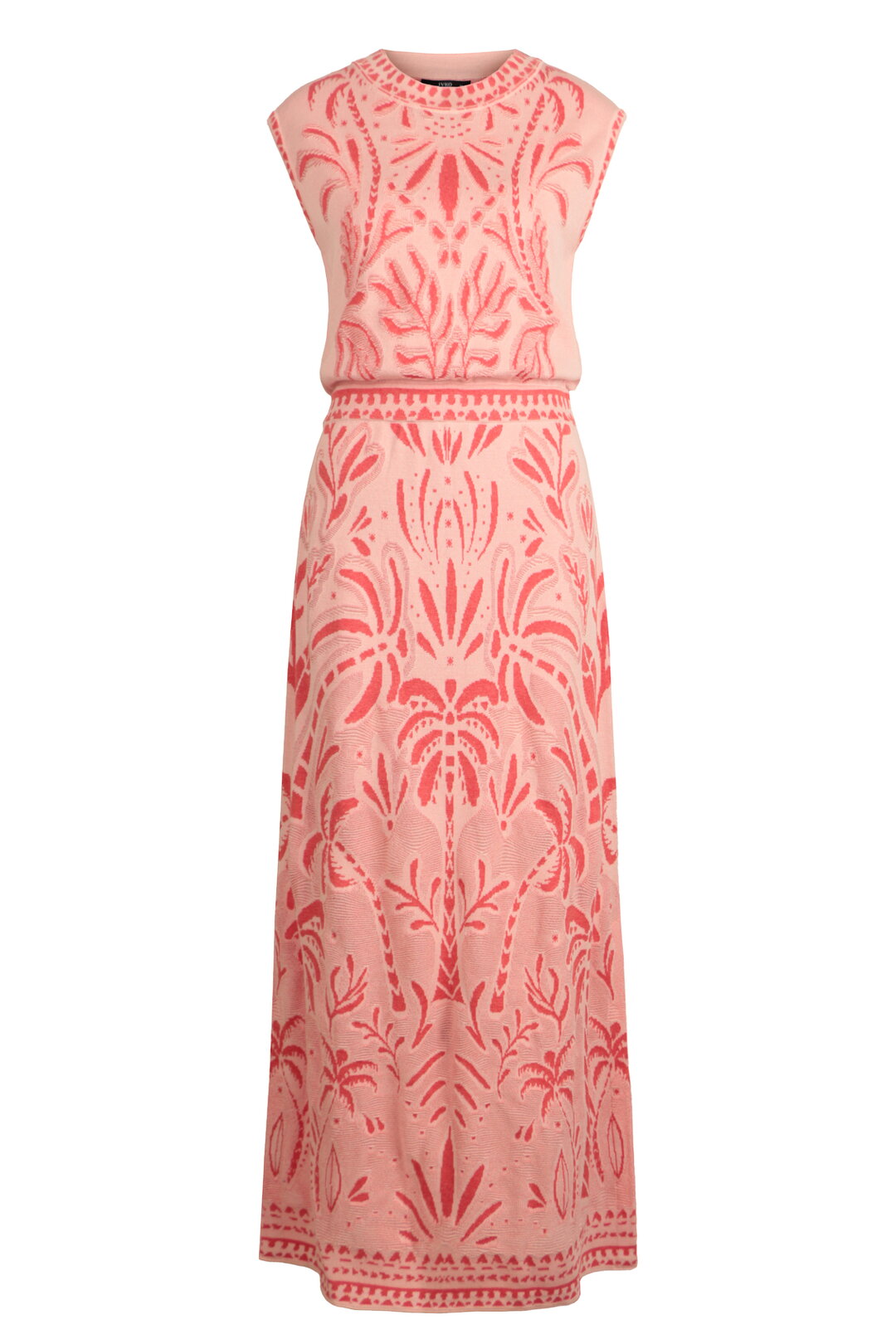 Jacquard Dress, Urban Botanic Pattern