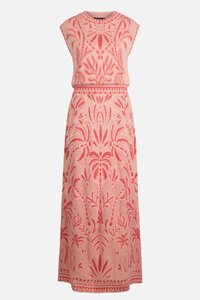 Jacquard Dress, Urban Botanic Pattern