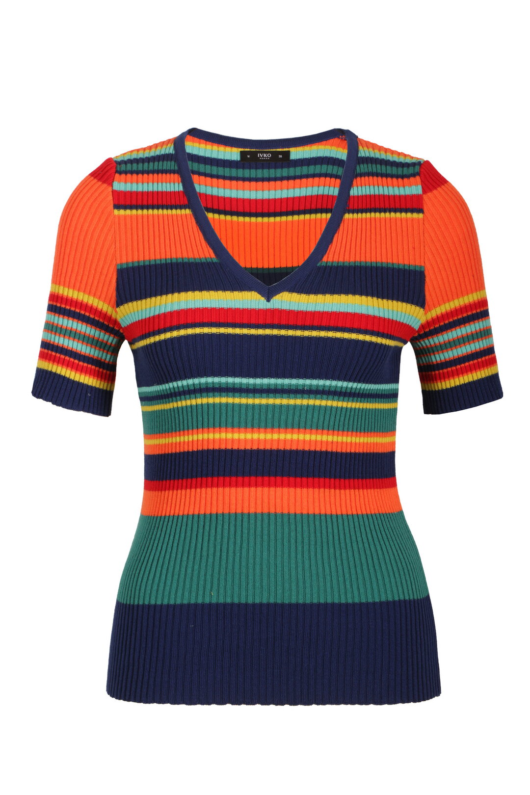 Ribbed Pullover, Stripe Pattern