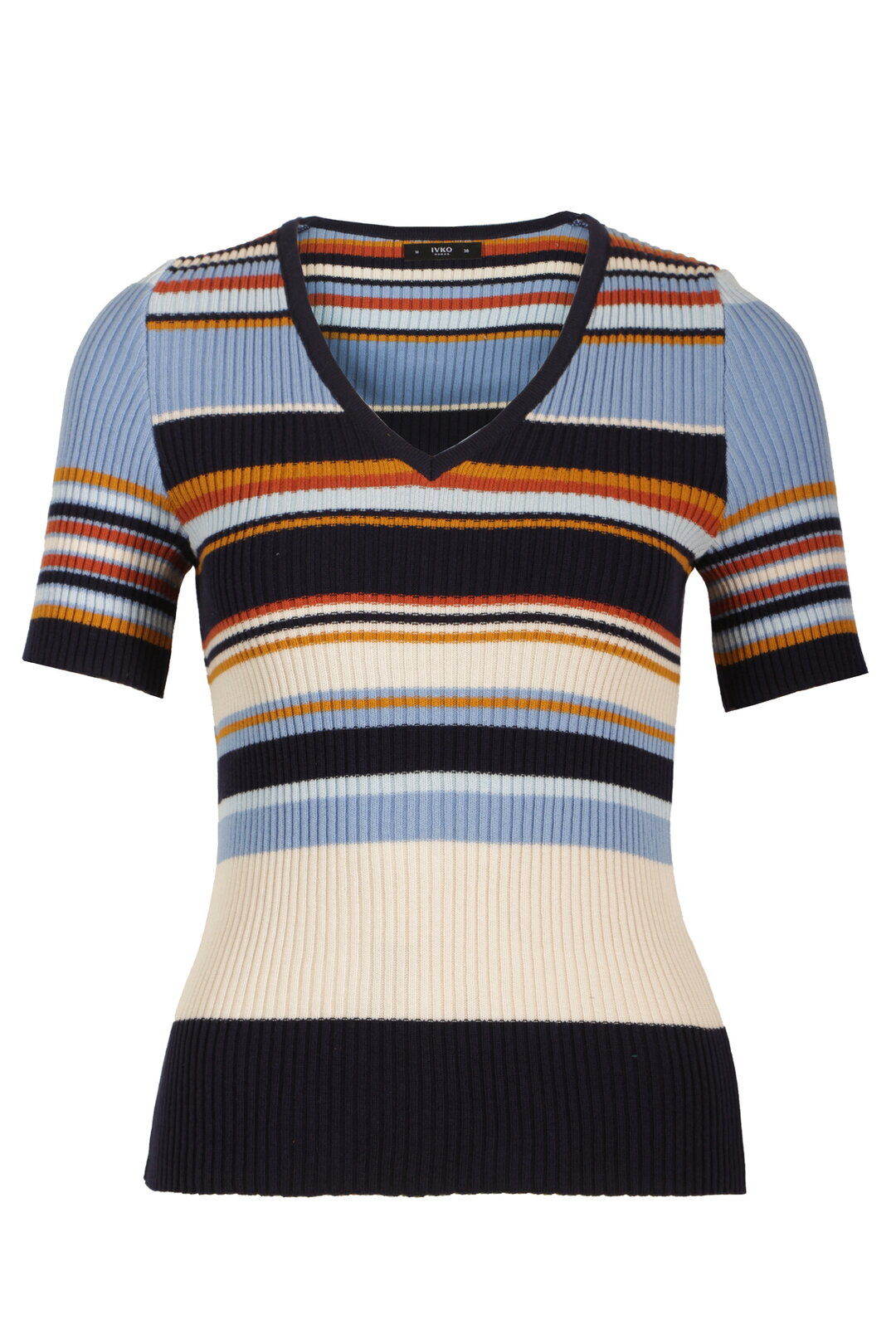 Ribbed Pullover, Stripe Pattern